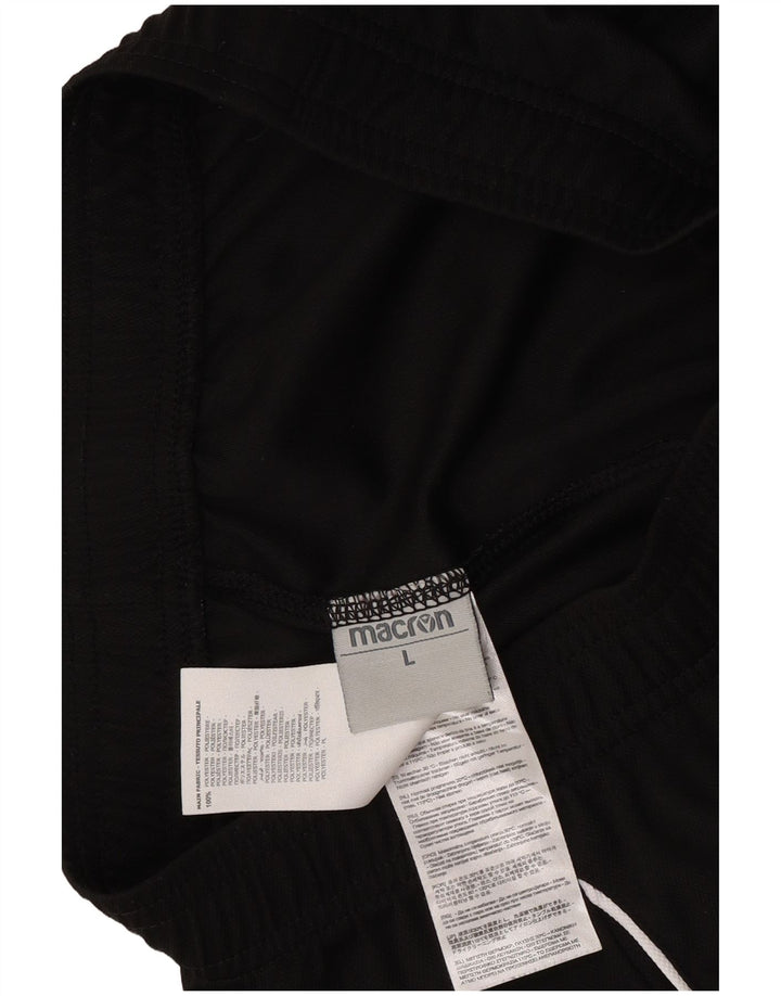 Pantaloni scurți sport Macron HELLAS VERONA pentru bărbați, mari, negru, poliester