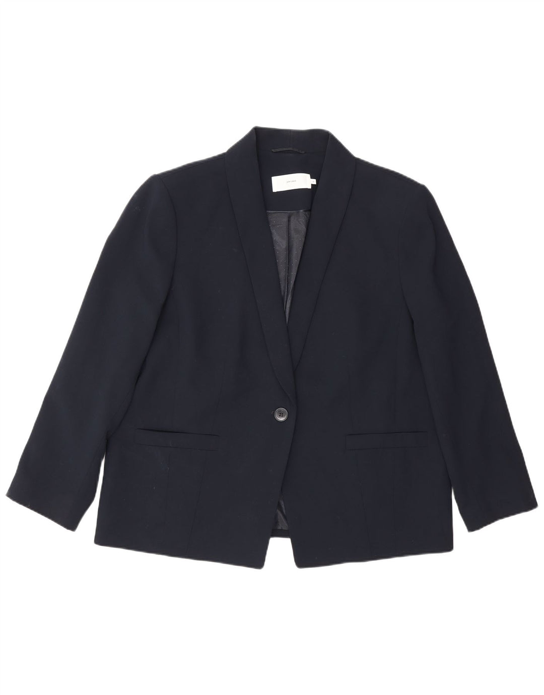 Jachetă pentru femei John Lewis, cu 1 nasture, UK 18 XL, albastru bleumarin, poliester