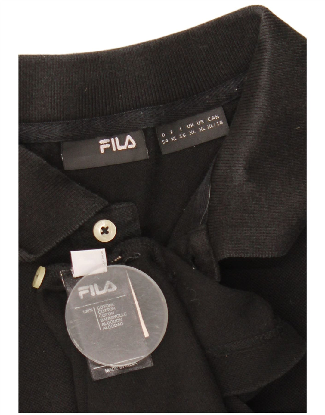 Tricou Polo Fila Barbati XL Bumbac Negru