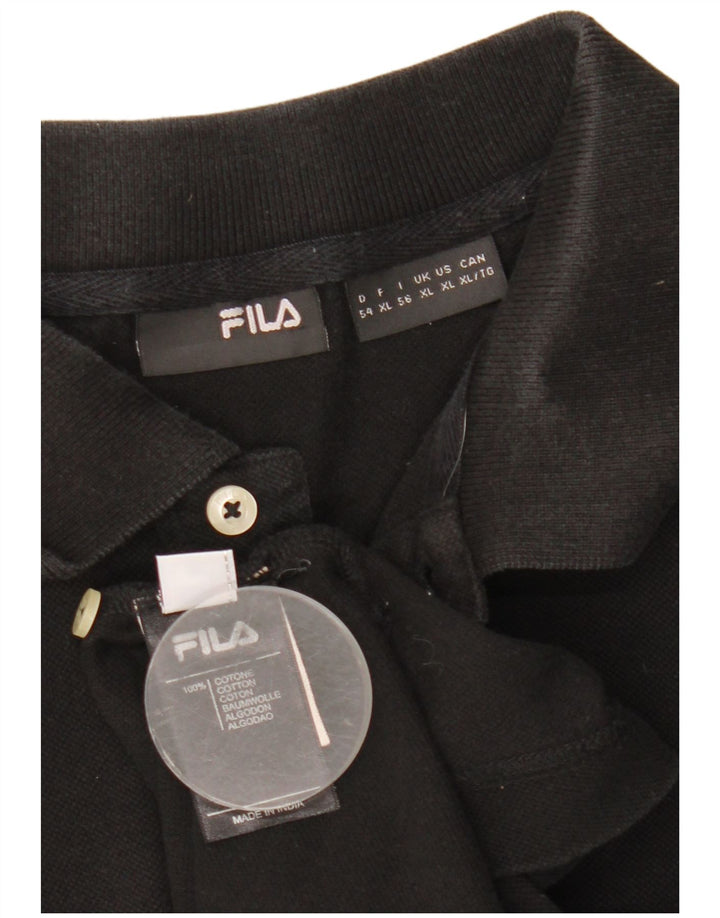 Tricou Polo Fila Barbati XL Bumbac Negru