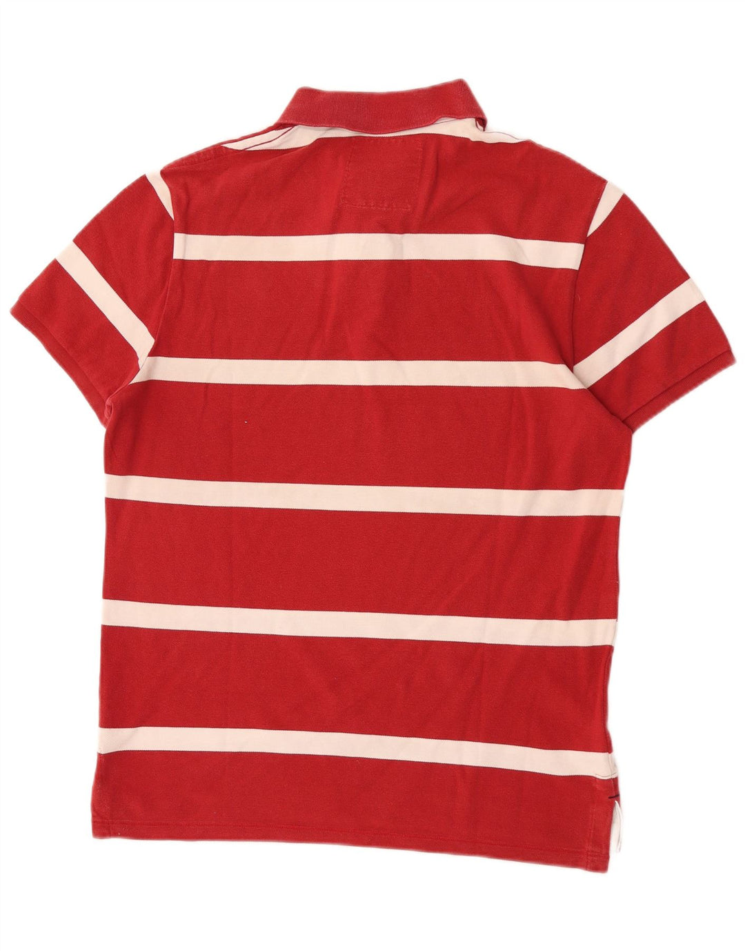 Tricou polo cu mânecă scurtă pentru bărbați American Eagle, cu dungi roșii mari