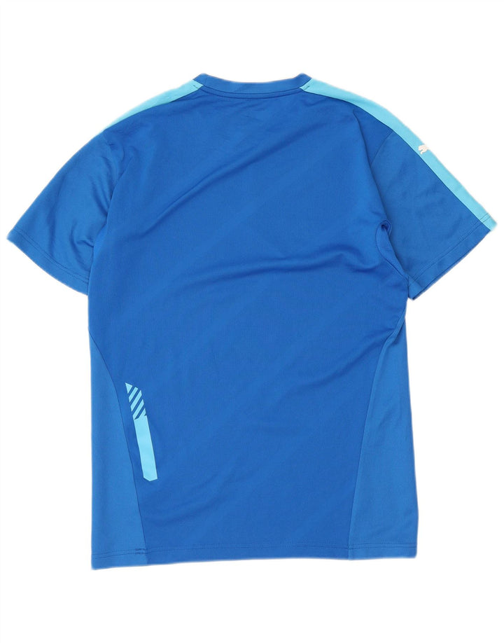 Tricou pentru bărbați Puma Top Medium Blue Colorblock Poliester