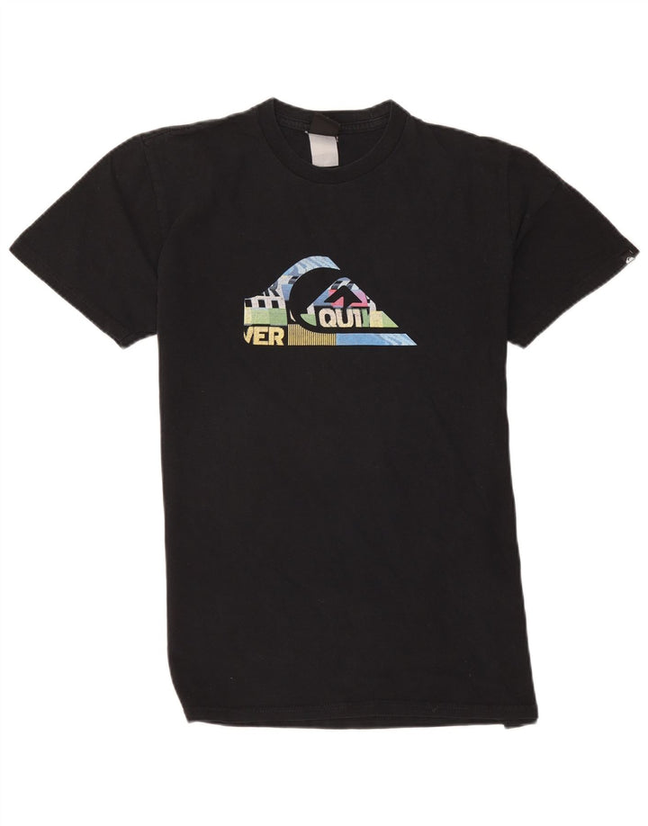 Tricou grafic Quiksilver pentru bărbați Top mic negru