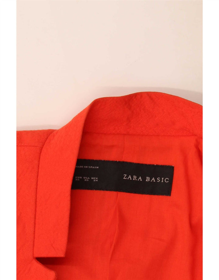 Jachetă Blazer deschisă pentru femei Zara UK 6 XS Roșu