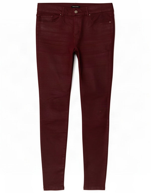 Massimo Dutti Pantaloni casual ceruți pentru femei EU 40 Medium W30 L29 Burgundy