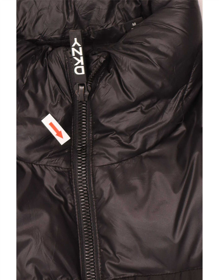 Jachetă căptușită cu grafică pentru bărbați Dkny UK 38 Medium Black Colorblock Nylon