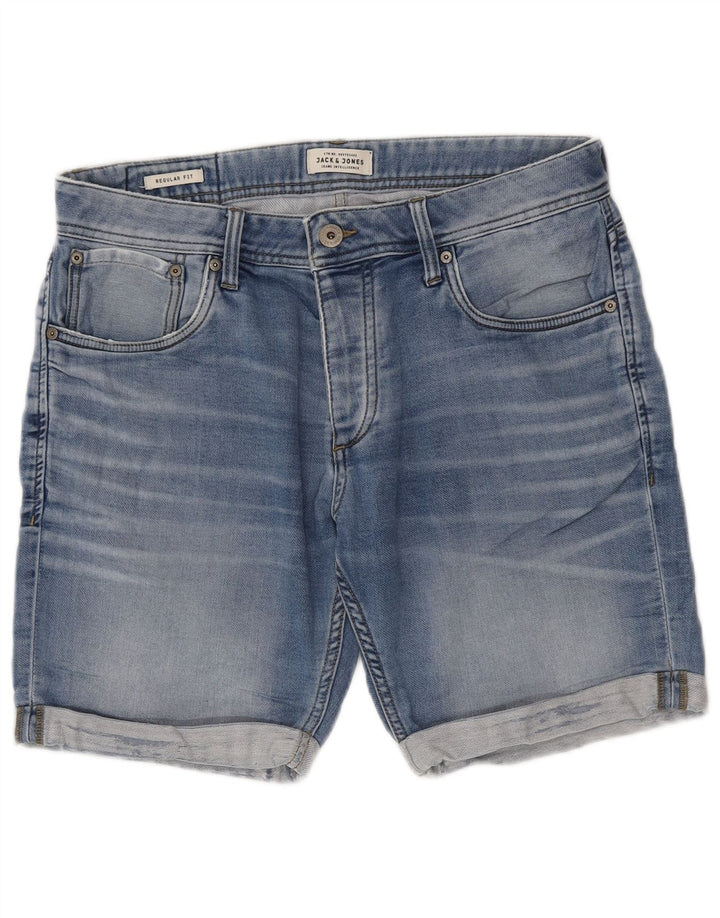 Pantaloni scurți din denim Jack & Jones pentru bărbați, de culoare medie, W32, albastru