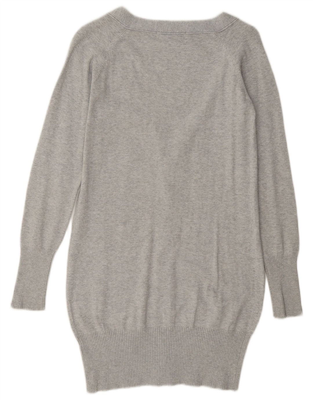 Pulover cardigan pentru femei Zara UK 10 mic bumbac gri