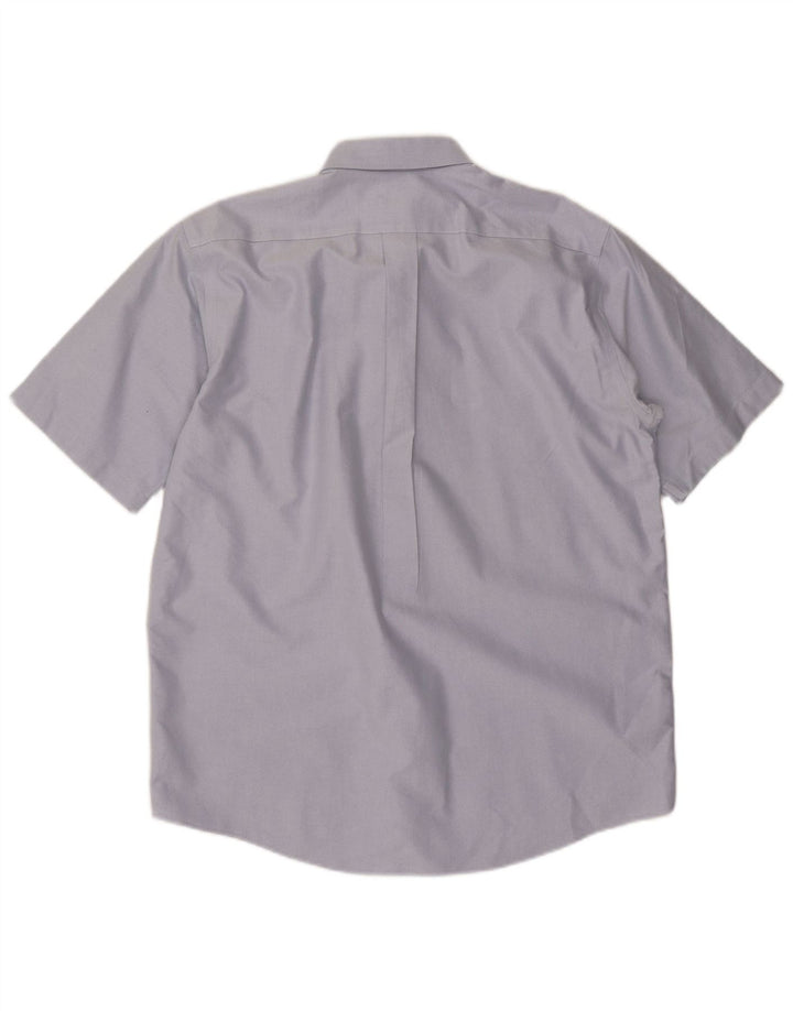 Cămașă cu mânecă scurtă pentru bărbați L.L.BEAN, cu tăiere tradițională, mărimea 15 1/2, albastru mediu