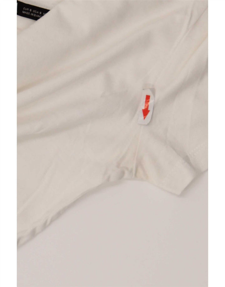Tricou Crop pentru femei Zara UK 10 Small White