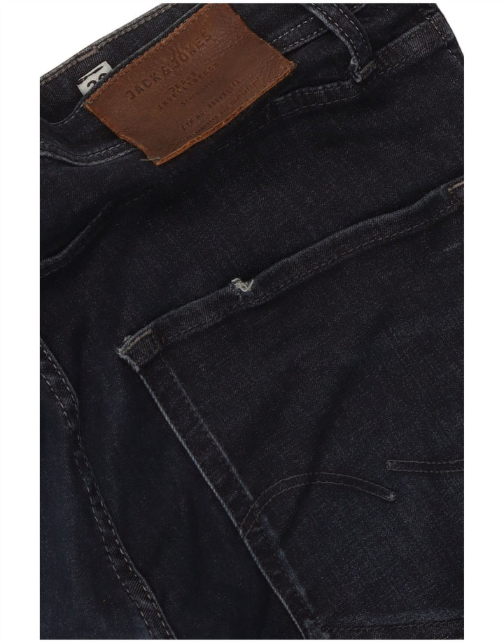 Blugi Jack & Jones GLENN Slim pentru bărbați W32 L32 bumbac bleumarin
