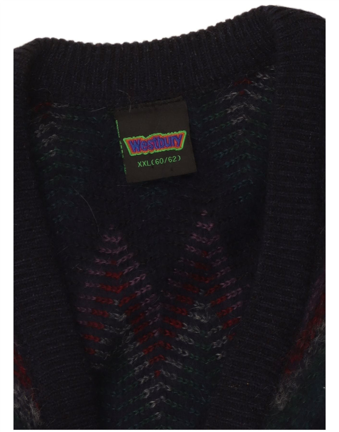 Pulover cardigan pentru bărbați WESTBURY 2XL, multicolor, chevron acrilic