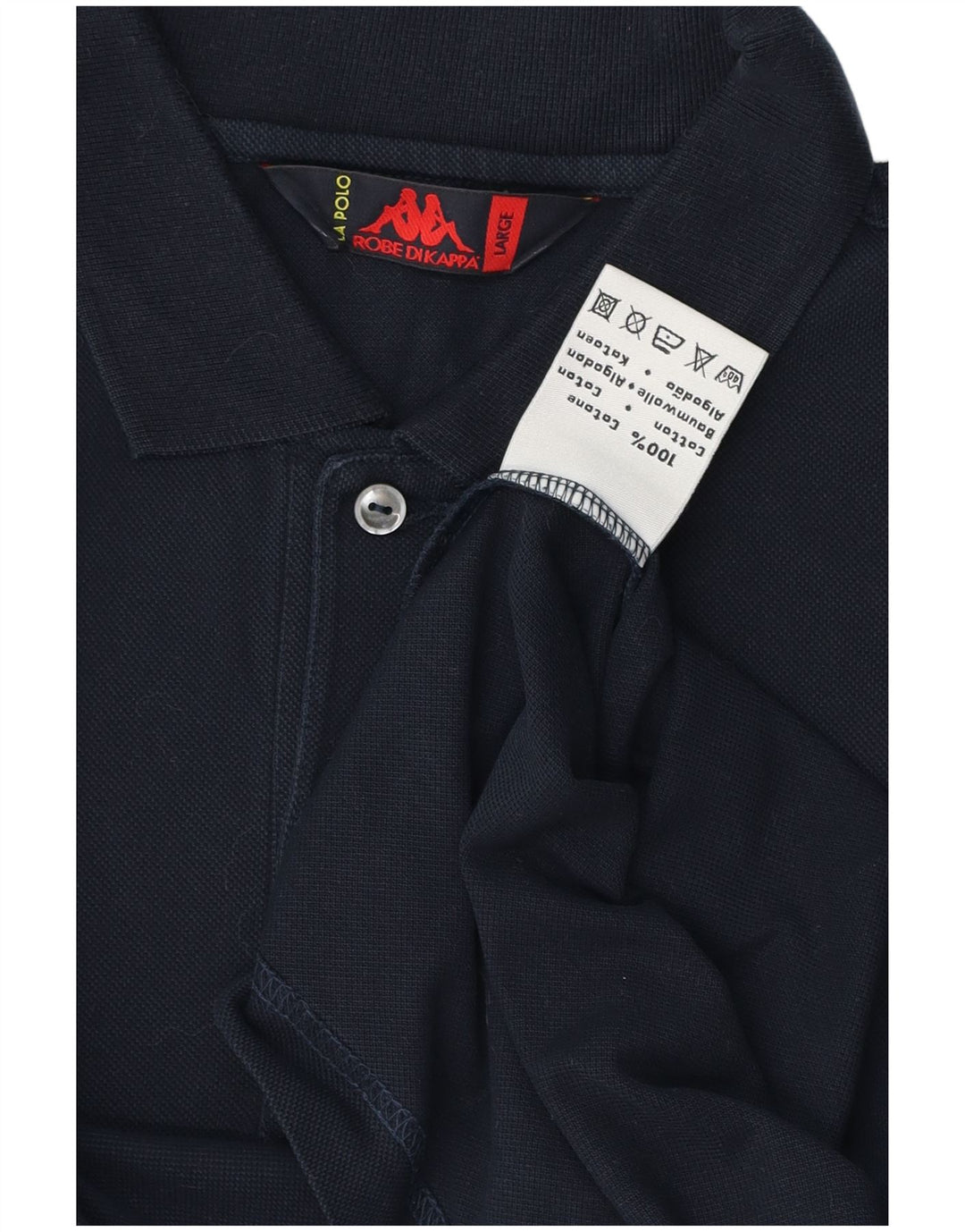 Cămașă polo pentru bărbați Kappa, mare, bleumarin, bumbac
