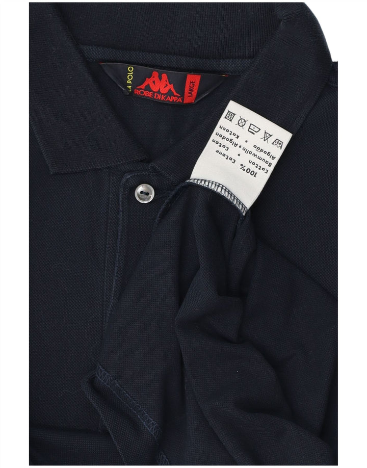 Cămașă polo pentru bărbați Kappa, mare, bleumarin, bumbac