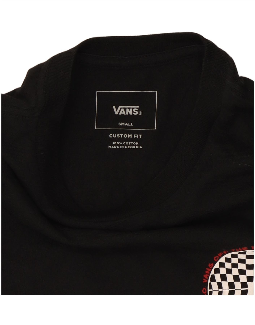 Tricou grafic Vans pentru bărbați Top mic bumbac negru