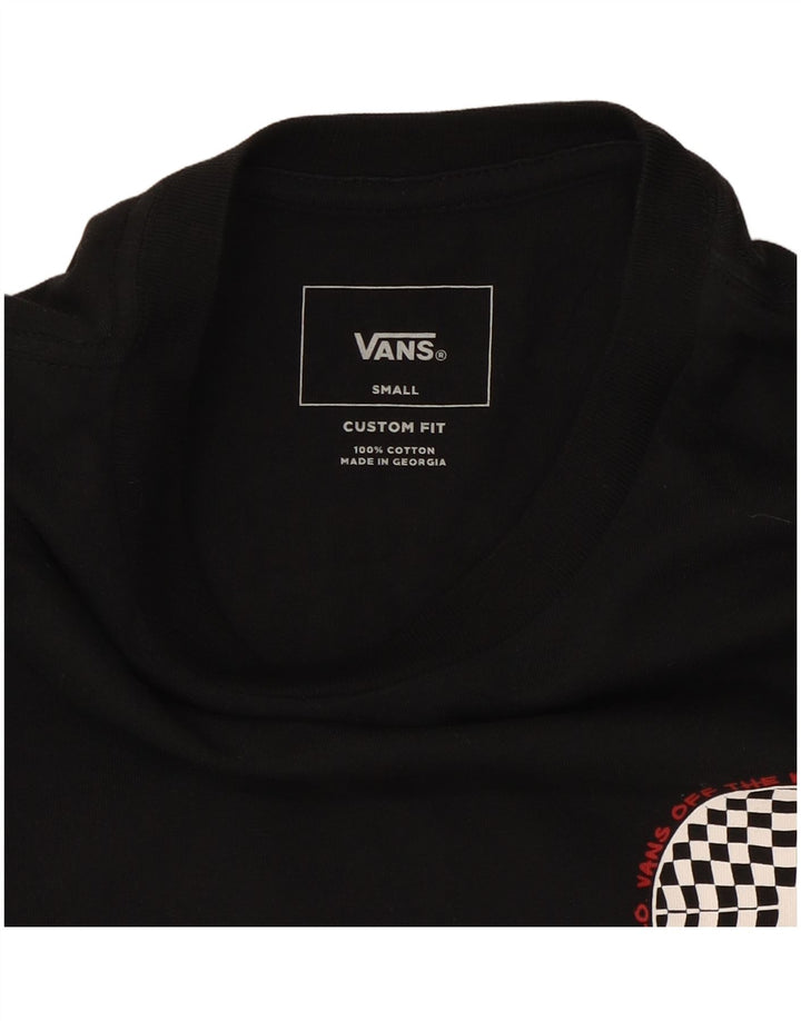 Tricou grafic Vans pentru bărbați Top mic bumbac negru