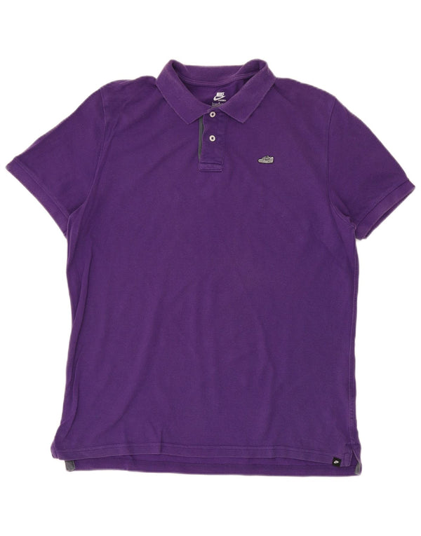 Tricou polo NIKE pentru bărbați Marea Britanie 42/44 Bumbac violet mare