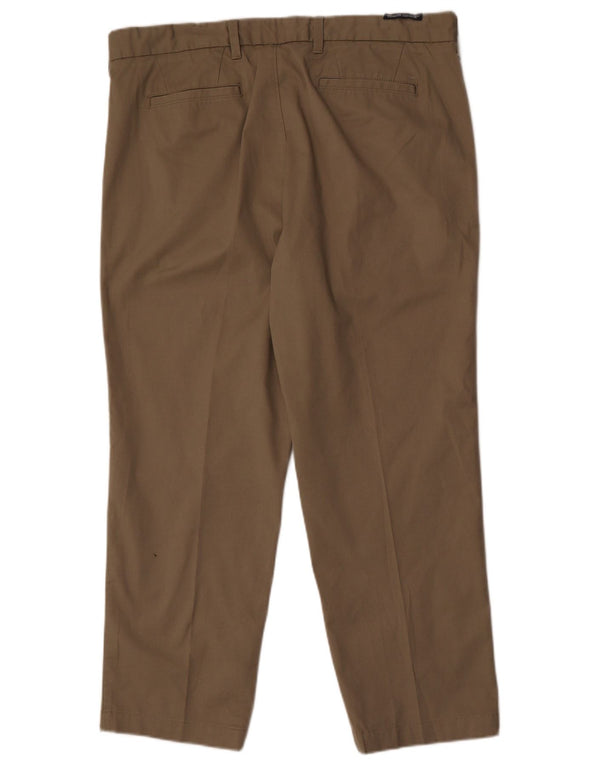 Marks & Spencer Pantaloni Chino Drepți Blue Harbour pentru bărbați L40 L29 Kaki