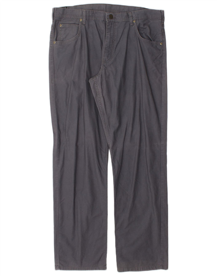 Pantaloni casual drepti pentru bărbați Lee Brooklyn W36 L32 bumbac gri