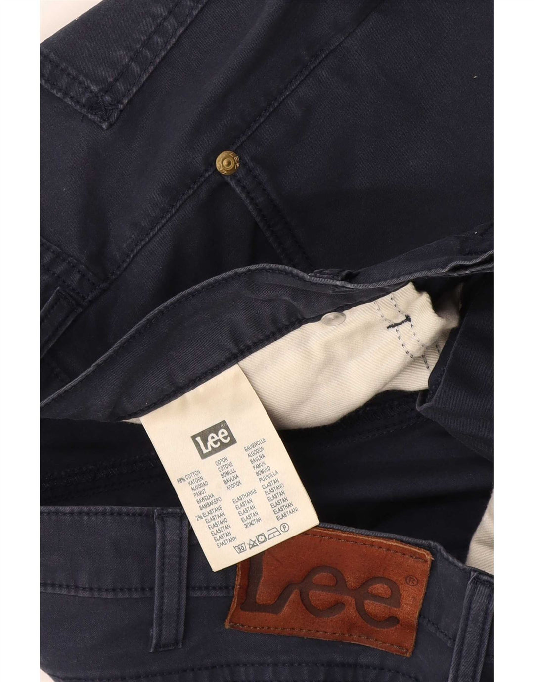 Pantaloni scurți de blugi pentru bărbați Lee W36, mari, albastru, bumbac