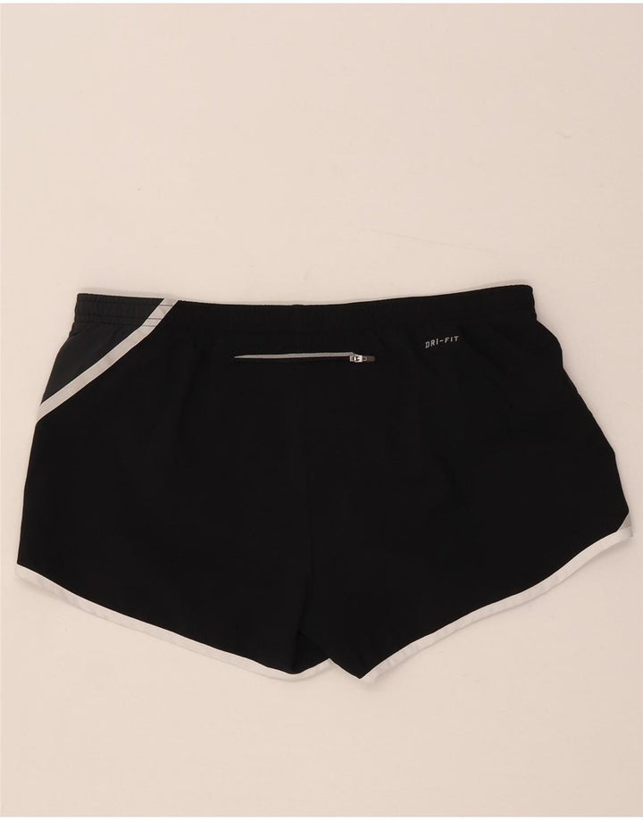 Pantaloni scurți sport Nike Dri Fit pentru femei UK 14 Poliester mediu negru