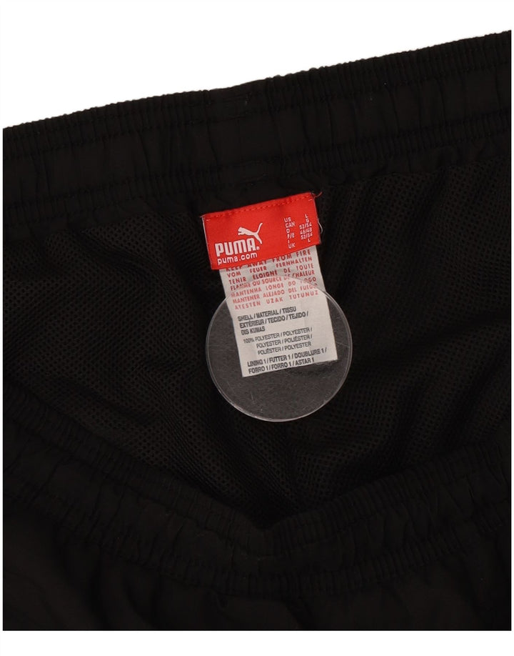 Pantaloni de trening pentru bărbați Puma, mari, negru, poliester color bloc