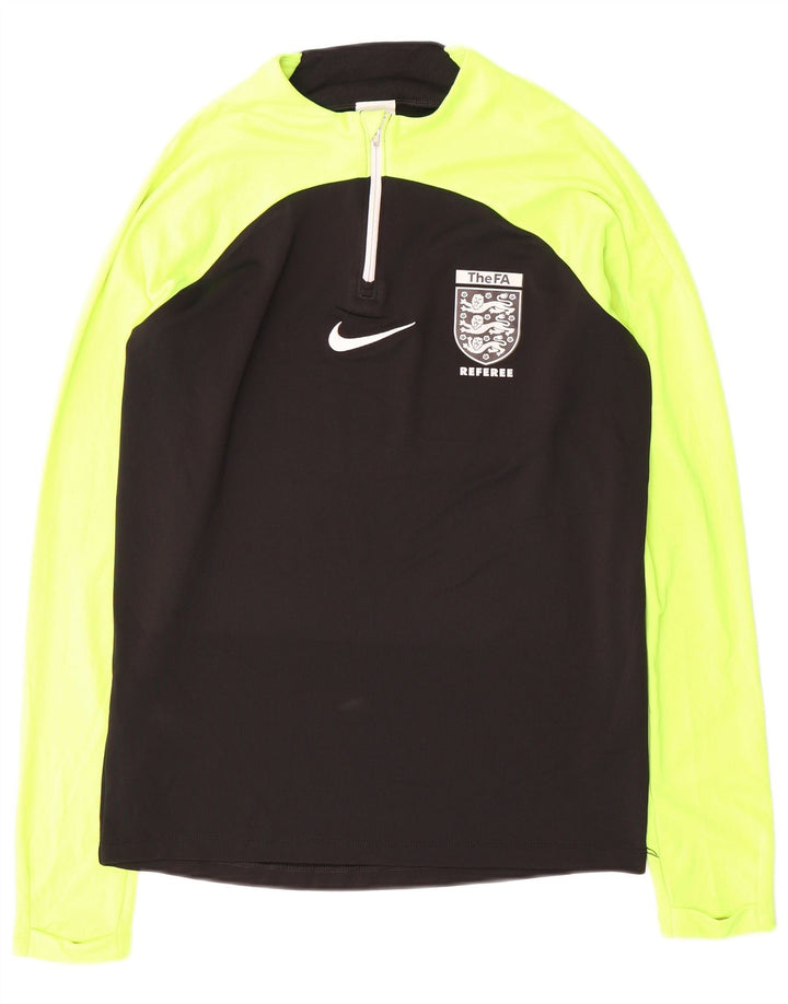 Nike pentru bărbați The FA Referee Graphic Top cu mânecă lungă, negru, colorblock