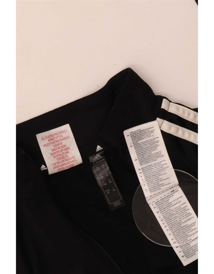 Adidas Boys Aeroready Zip Neck Pullover Trening Top 9-10 ani negru