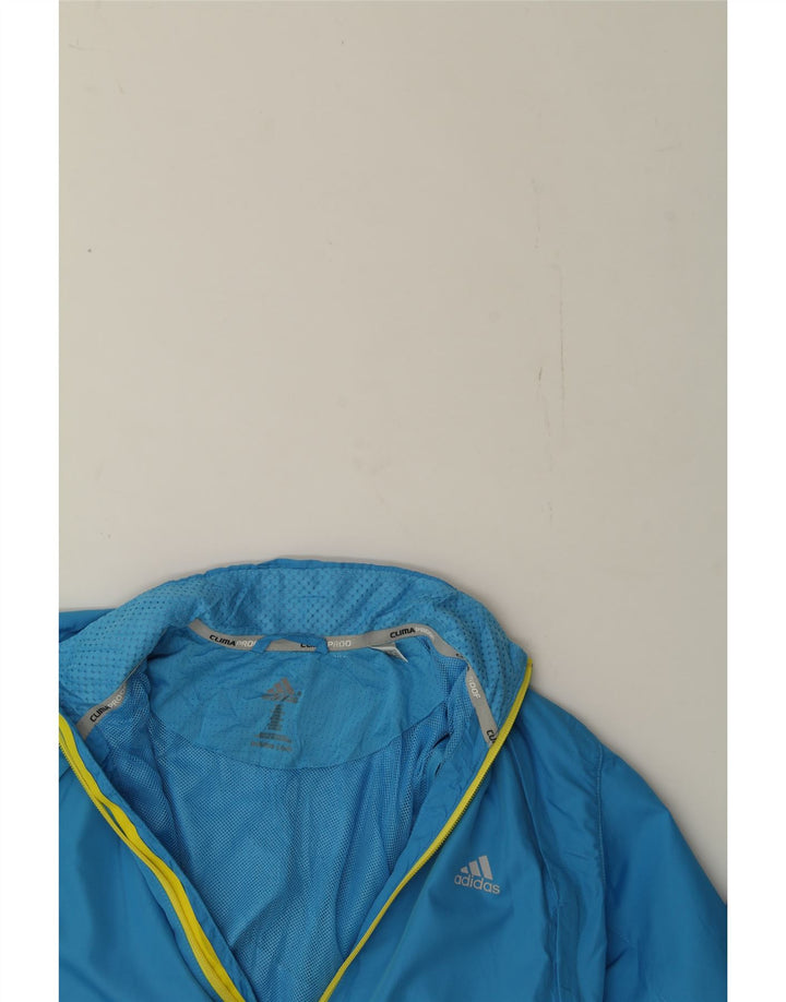 ADIDAS Womens Tracksuit Top Jacket UK 12 Medium Blue Polyester Vintage Adidas and Second-Hand Adidas from Messina Hembry 