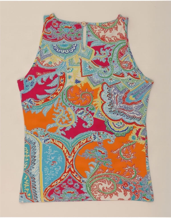 Bluză fără mâneci pentru femei Ralph Lauren UK 10 Paisley multicolor mic