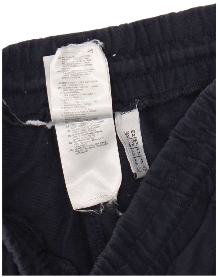Pantaloni scurți sport pentru bărbați Adidas, bumbac mediu, albastru bleumarin