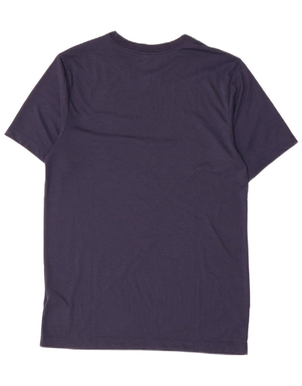 Tricou grafic Nike Dri Fit pentru bărbați Top mic din poliester bleumarin