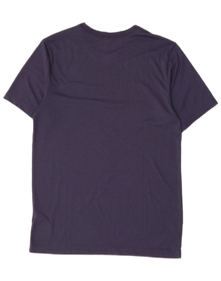 Tricou grafic Nike Dri Fit pentru bărbați Top mic din poliester bleumarin