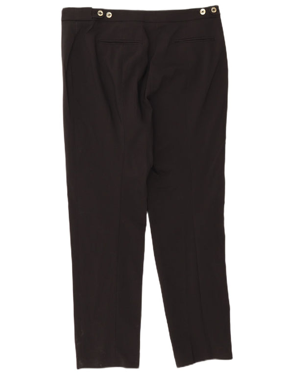 Calvin Klein Womens Slim Chino Trousers US 8 Medium W33 L29 Black Cotton