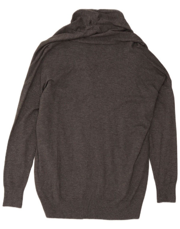 Pulover cardigan supradimensionat pentru femei Zara UK 16 mare, gri, viscoză