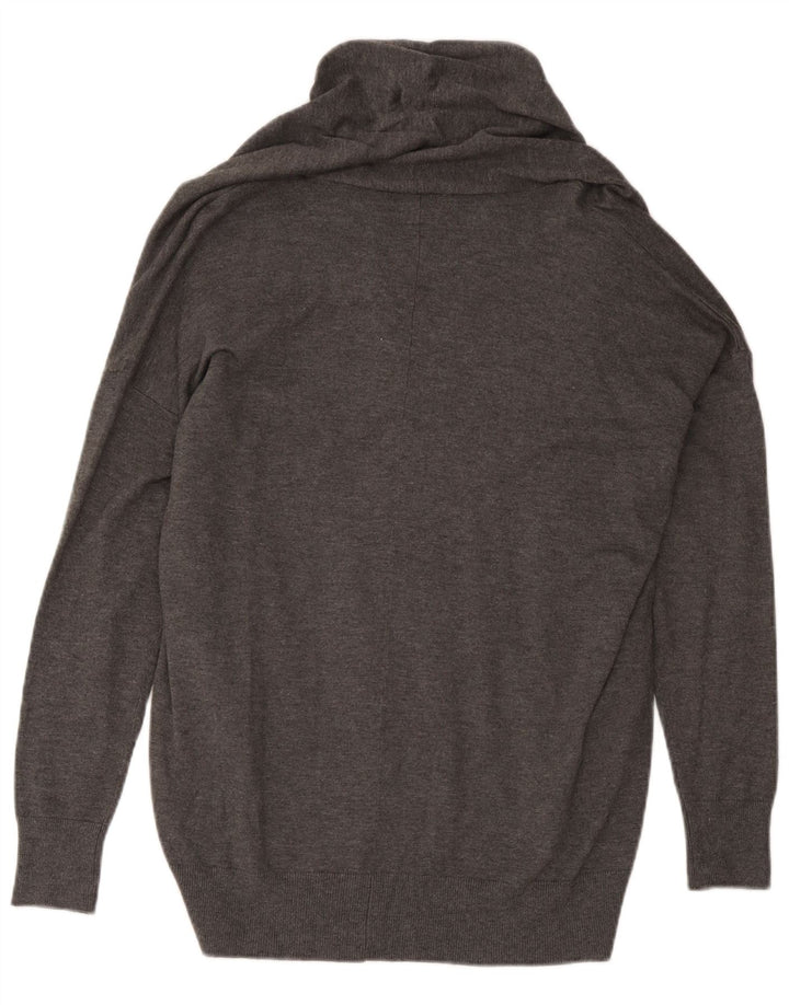 Pulover cardigan supradimensionat pentru femei Zara UK 16 mare, gri, viscoză