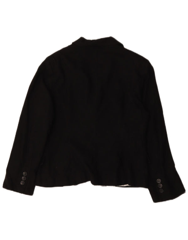 Sacou Marks & Spencer pentru femei, cu 5 nasturi, UK 14, mare, negru