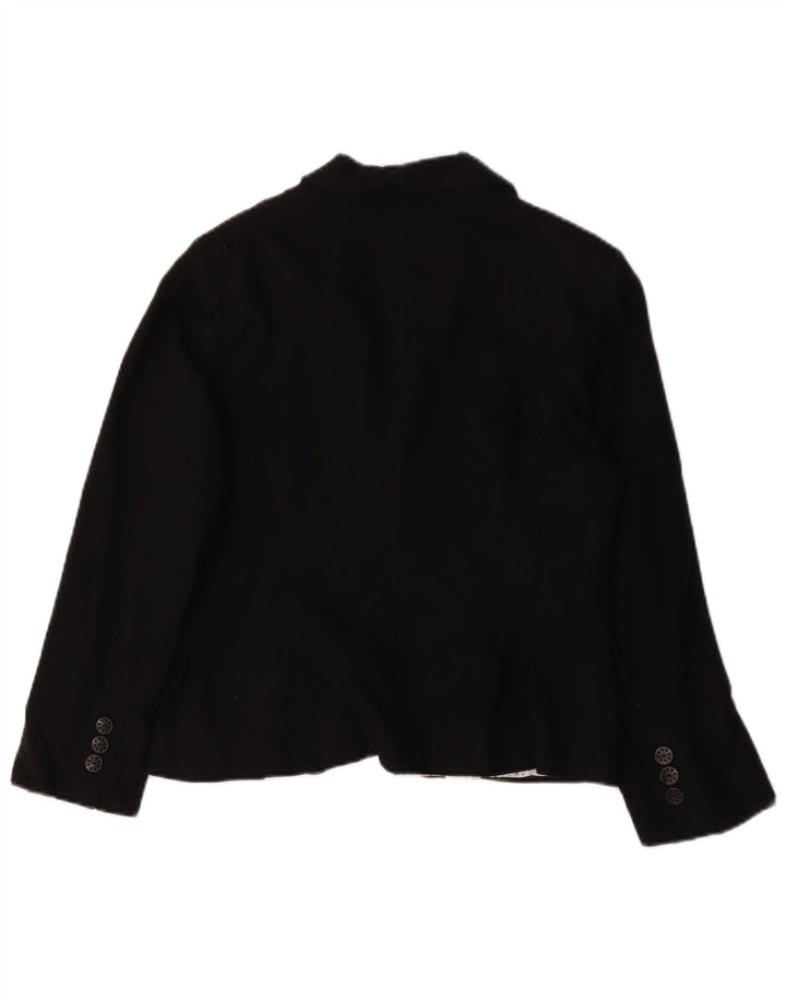 Sacou Marks & Spencer pentru femei, cu 5 nasturi, UK 14, mare, negru