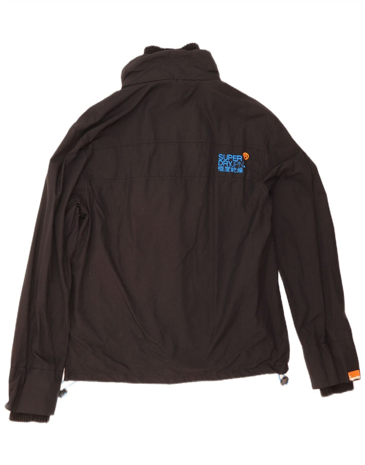 Superdry Windcheater Graphic Windbreaker Jachetă pentru femei UK 16 Large Black