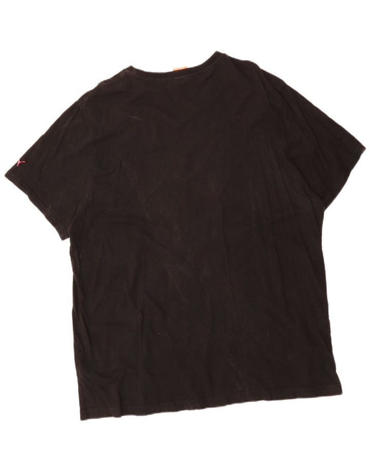 Tricou grafic PUMA pentru bărbați Top 2XL bumbac negru