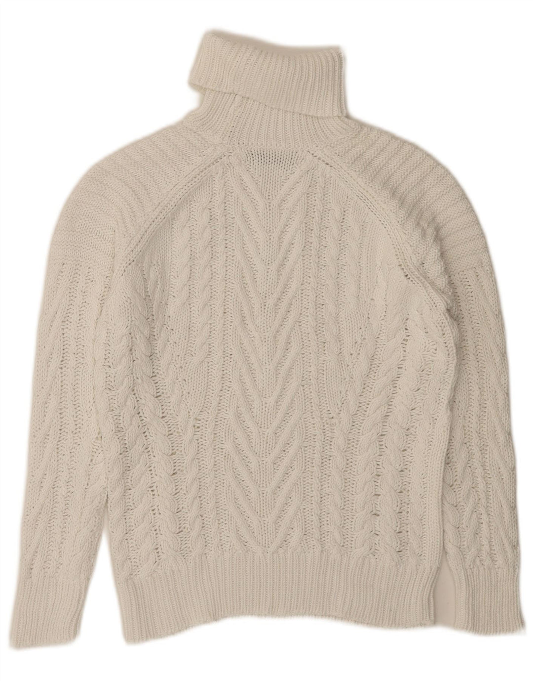 Pulover pentru femei cu gât rulat Zara UK 10 Mic Alb