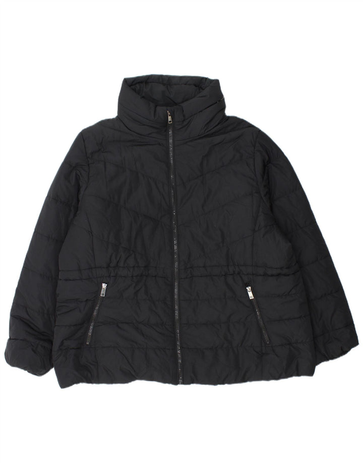 Jachetă căptușită cu glugă pentru femei Marks & Spencer UK 22 3XL Poliester negru