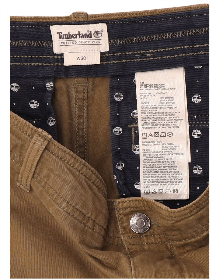 Pantaloni scurți cargo pentru bărbați Timberland W30, bumbac mediu bej