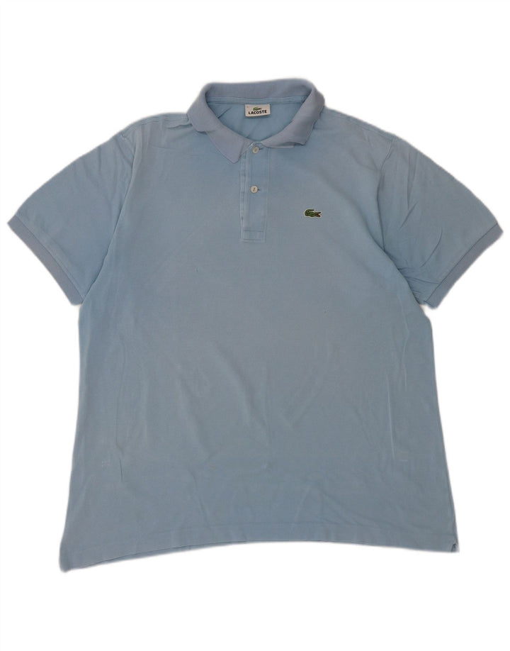 Tricou polo pentru bărbați LACOSTE Mărimea 7 2XL Bumbac albastru