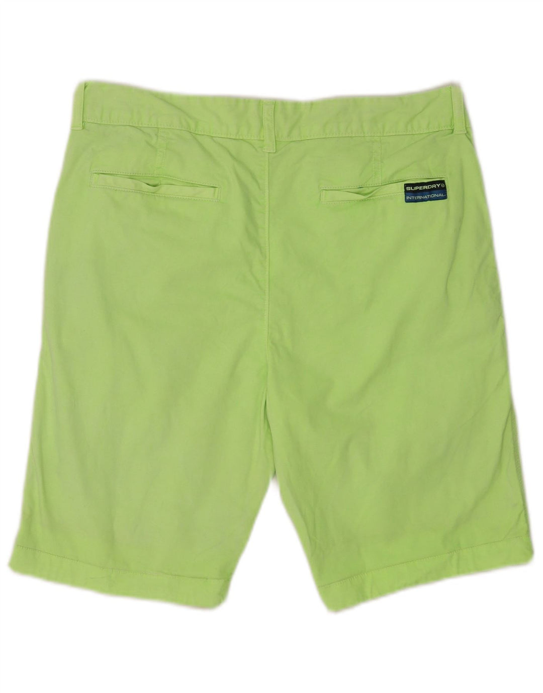 Pantaloni scurti chino Superdry pentru bărbați, mici W29, bumbac verde