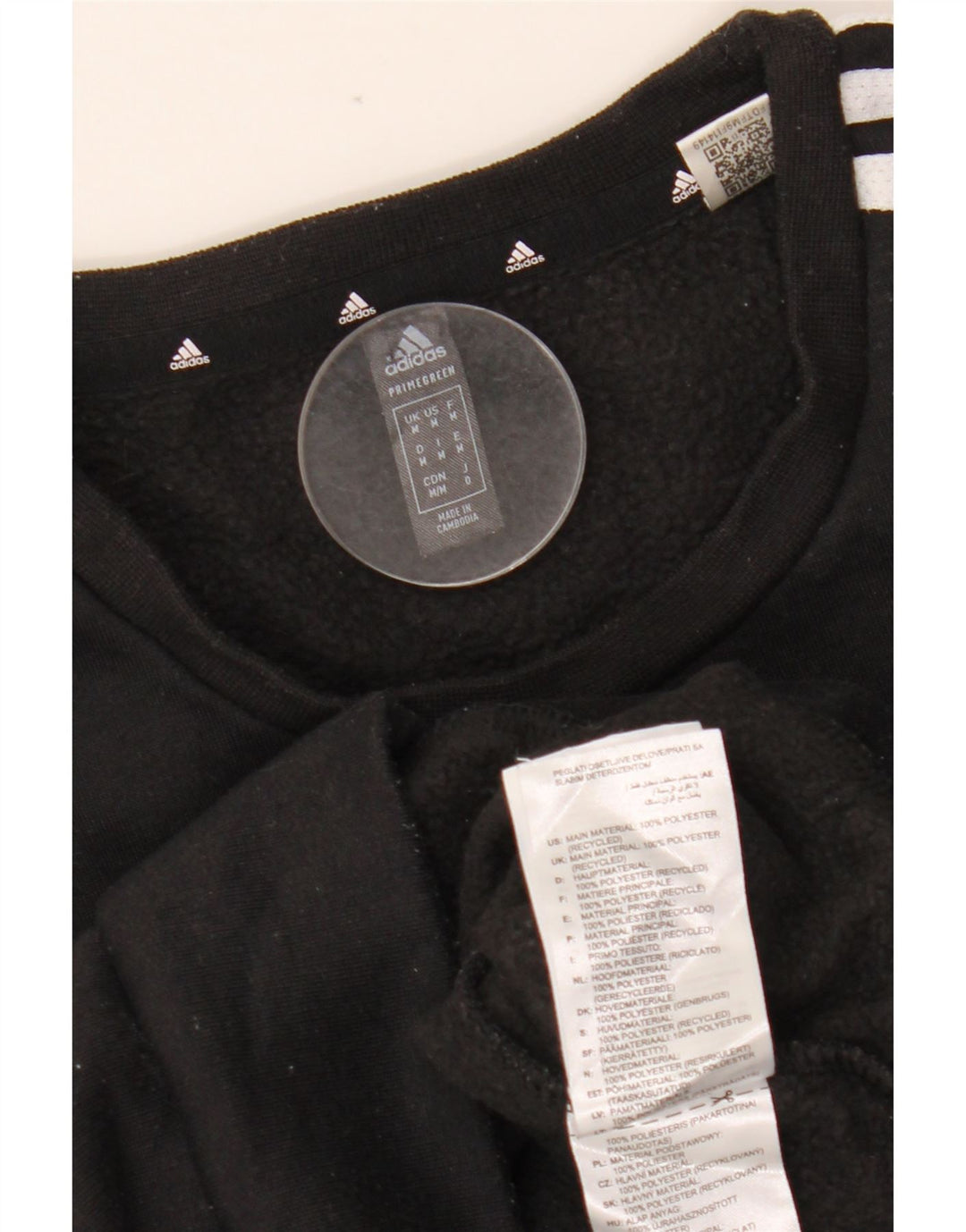 Pulover ADIDAS pentru bărbați, poliester mediu negru