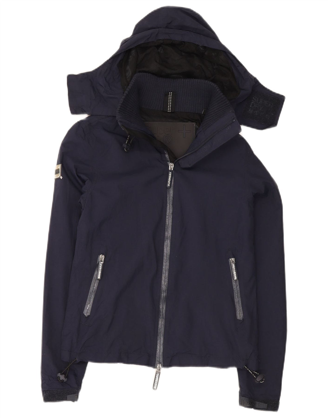 Jachetă de ploaie cu glugă pentru bărbați Superdry Windcheater UK 34 XS Nailon bleumarin