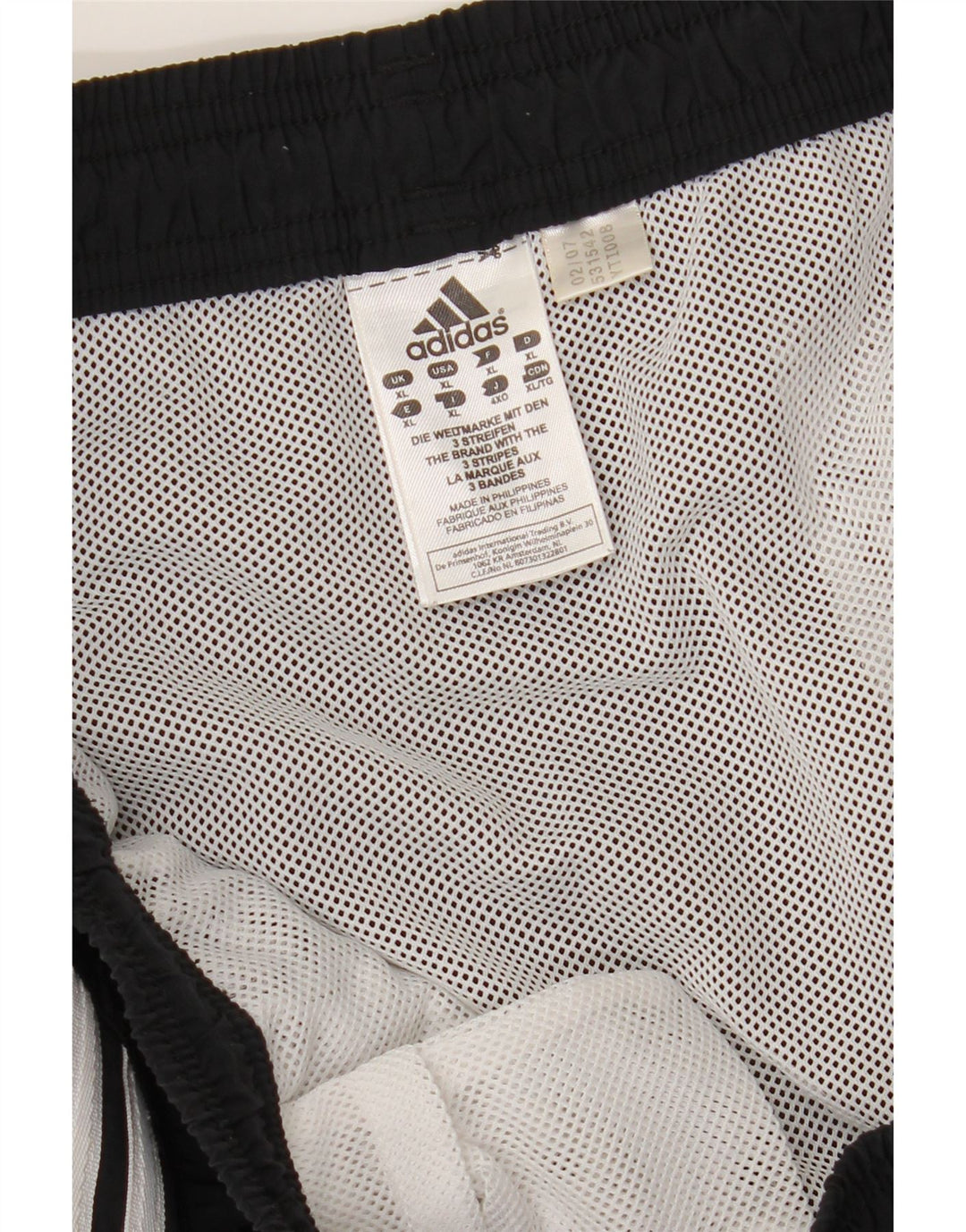 ADIDAS Mens Sport Shorts XL  Black Polyamide Vintage Adidas and Second-Hand Adidas from Messina Hembry 