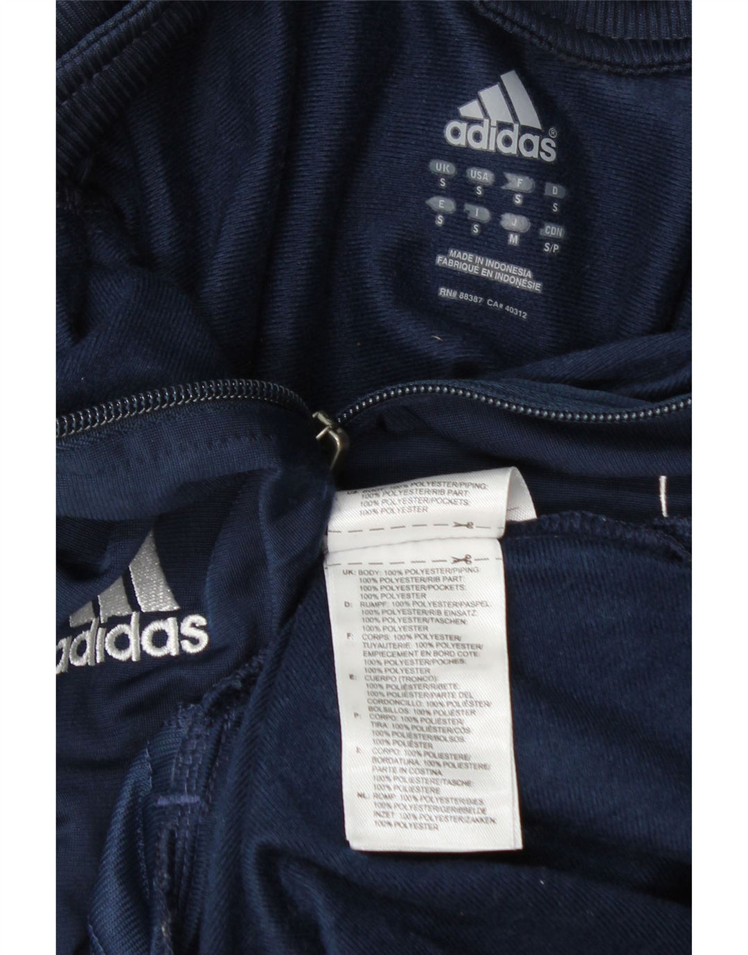Adidas Mens Spartans Graphic Trening Top Jachetă Mic din poliester bleumarin