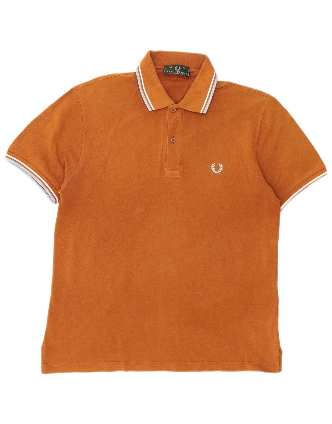 Cămașă polo Fred Perry pentru bărbați, bumbac cu dungi maro mici